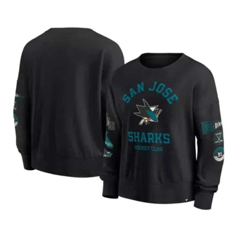 NHL Fanatics San Jose Sharks Go Team Pullover Sweatshirt
