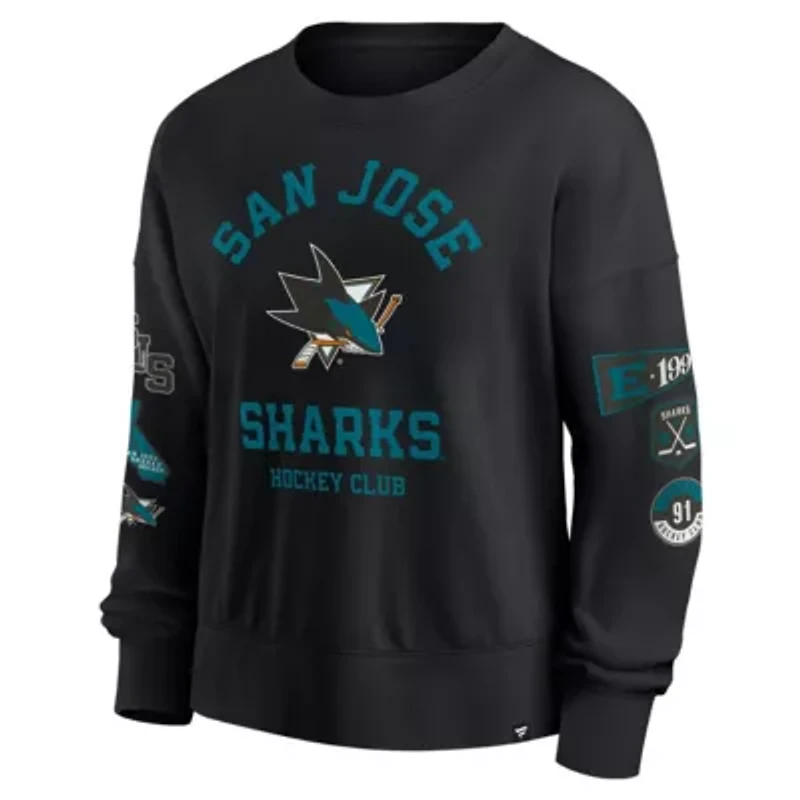 NHL Fanatics San Jose Sharks Go Team Pullover Sweatshirt