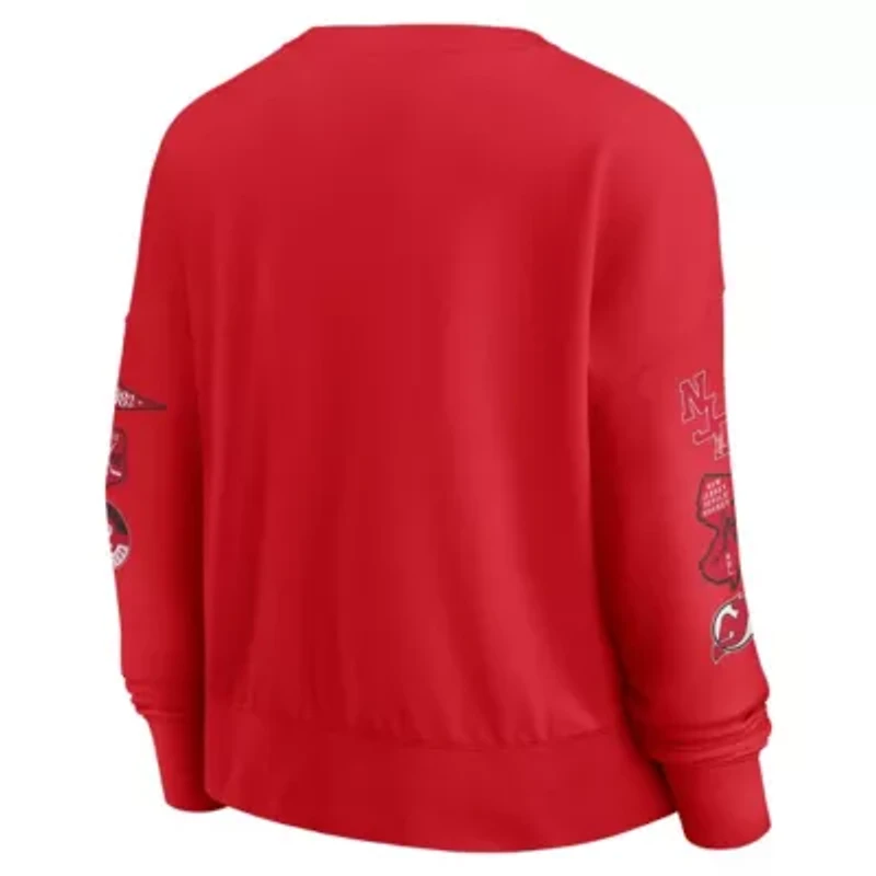 NHL Fanatics New Jersey Devils Go Team Pullover Sweatshirt