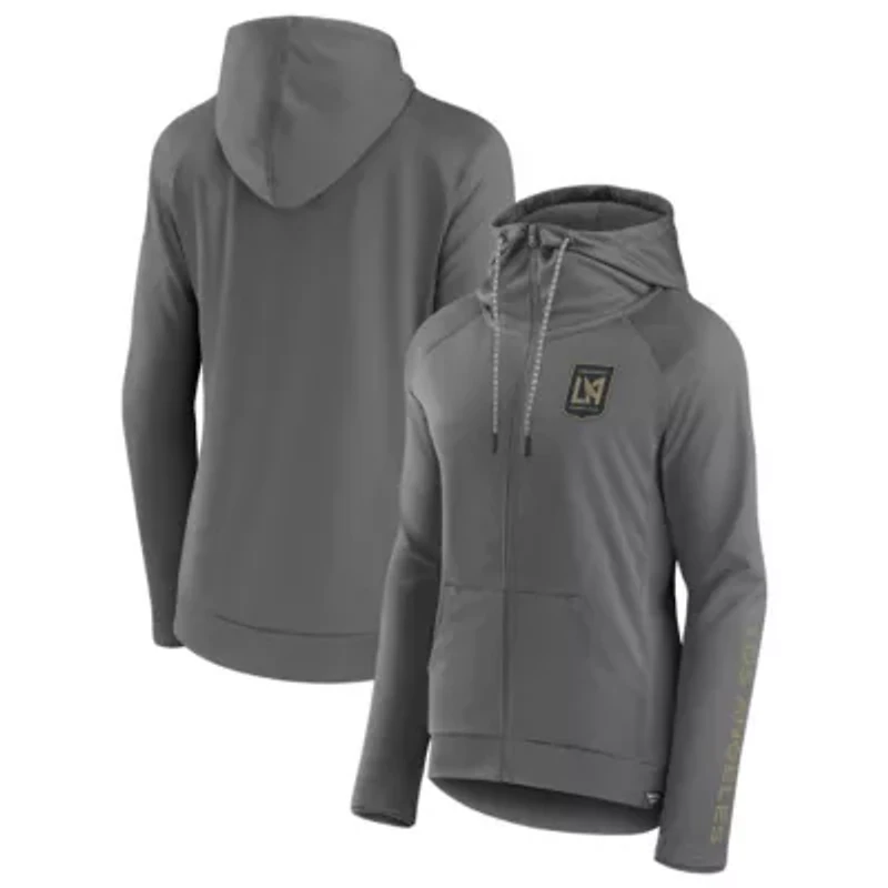 MLS Fanatics LAFC Iconic Raglan Full-Zip Hoodie