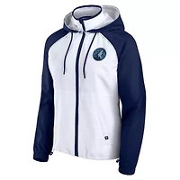 NBA Fanatics Minnesota Timberwolves Anorak Raglan Full-Zip Hoodie Jacket