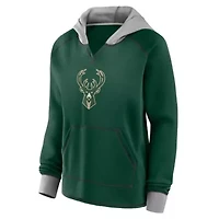 NBA Logo Athletic Hunter Milwaukee Bucks Boom Pullover Hoodie
