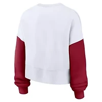 Alabama Crimson Tide NCAA Nike Oversized Color-Block Pullover Sweatshirt