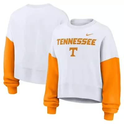 NCAA Nike Tennessee Volunteers Oversized Color-Block Pullover Sweatshirt