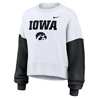 NCAA Nike Iowa Hawkeyes Oversized Color-Block Pullover Sweatshirt