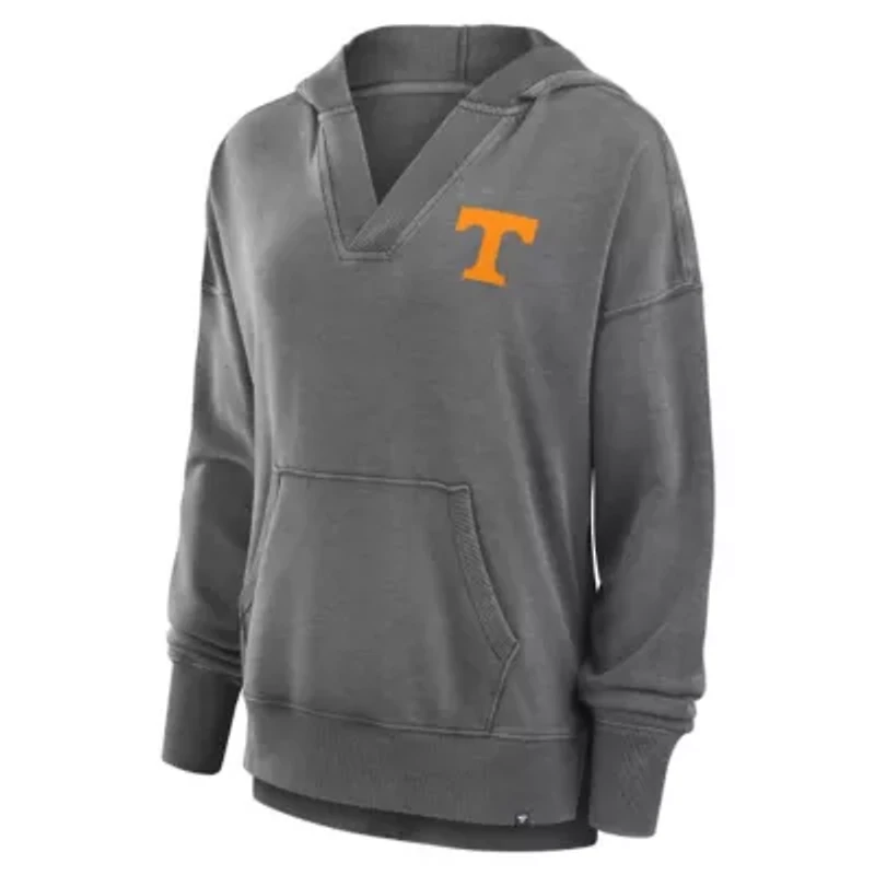 NCAA Fanatics Tennessee Volunteers Initiative Snow Wash French Terry V-Neck Pullover Hoodie