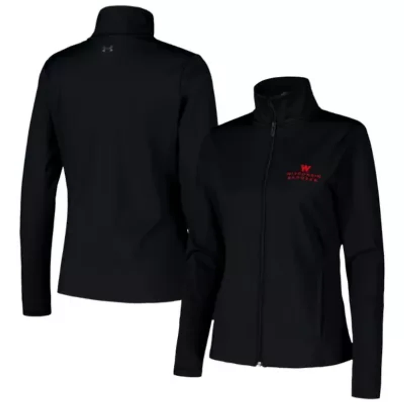 NCAA Under Armour Wisconsin Badgers Sweat-Wicking Soft Motion Full-Zip Jacket