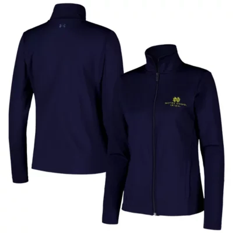 NCAA Under Armour Notre Dame Fighting Irish Sweat-Wicking Soft Motion Full-Zip Jacket