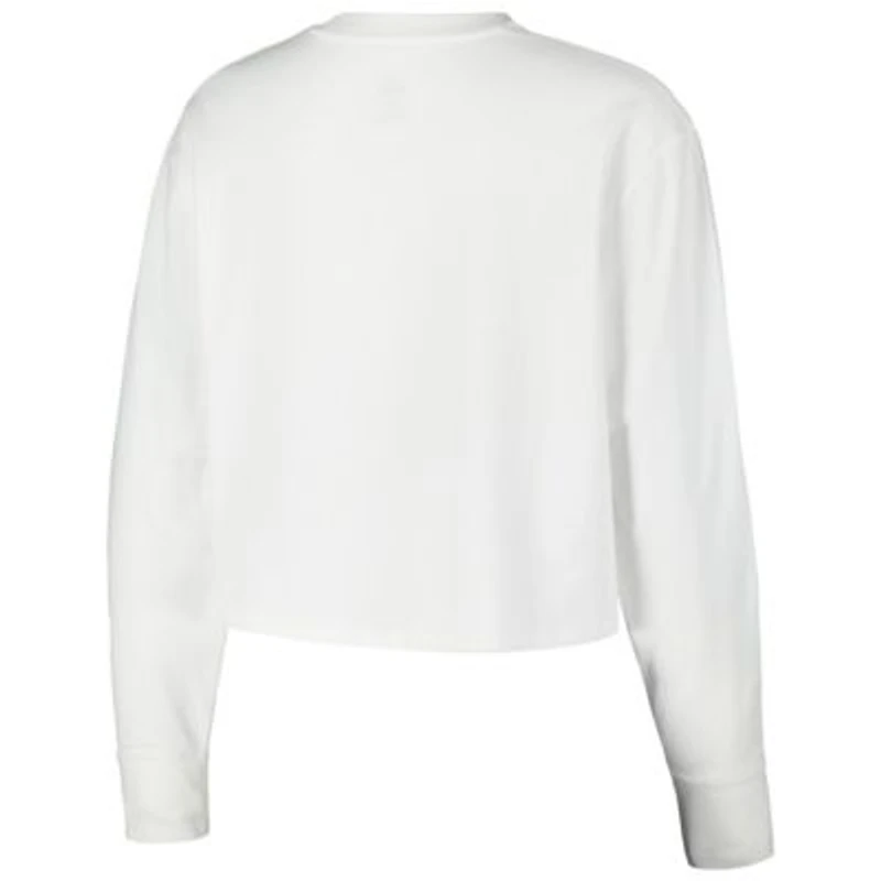 NCAA Under Armour Wisconsin Badgers Inline All Day Tri-Blend Cropped Long Sleeve T-Shirt