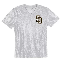 MLB Juniors Fernando Tatis Jr. San Diego Padres Name & Number Sequin V-Neck Top