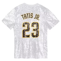 MLB Juniors Fernando Tatis Jr. San Diego Padres Name & Number Sequin V-Neck Top