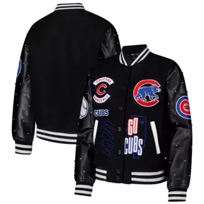 MLB Chicago Cubs Full-Snap Varsity Jacket