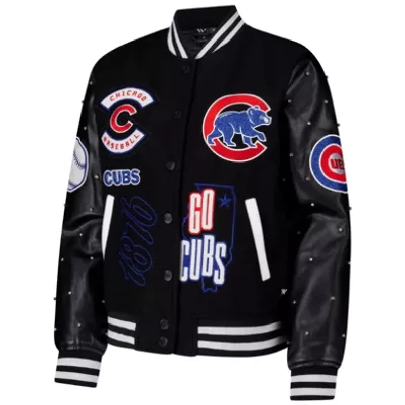 MLB Chicago Cubs Full-Snap Varsity Jacket