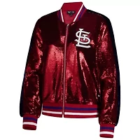 MLB St. Louis Cardinals Sequin Full-Zip Bomber Jacket