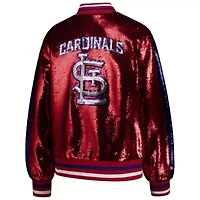 MLB St. Louis Cardinals Sequin Full-Zip Bomber Jacket