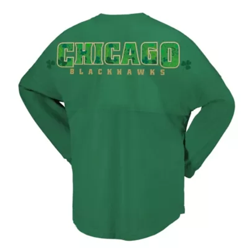 NHL Fanatics Kelly Chicago Blackhawks St. Patrick's Day T-Shirt