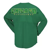 NHL Fanatics Kelly Chicago Blackhawks St. Patrick's Day T-Shirt