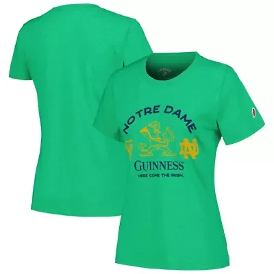 Multi-Team NCAA Notre Dame Fighting Irish x Guinness Arch Tri-Blend T-Shirt