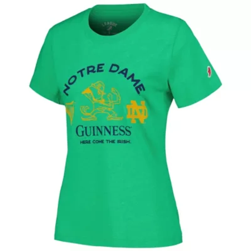 Multi-Team NCAA Notre Dame Fighting Irish x Guinness Arch Tri-Blend T-Shirt