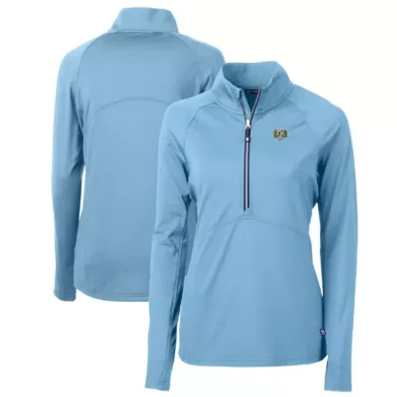 NCAA Carolina North Tar Heels Vault DryTec Adapt Eco Knit Stretch Recycled Raglan Half-Zip Top