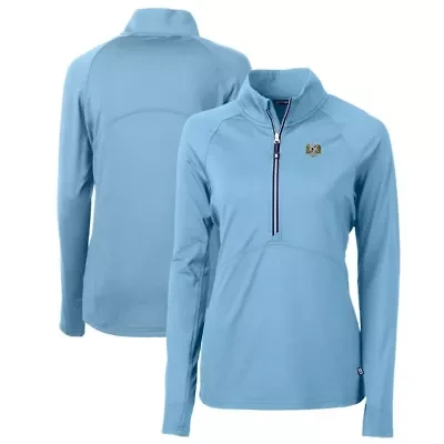 NCAA Carolina North Tar Heels Vault DryTec Adapt Eco Knit Stretch Recycled Raglan Half-Zip Top