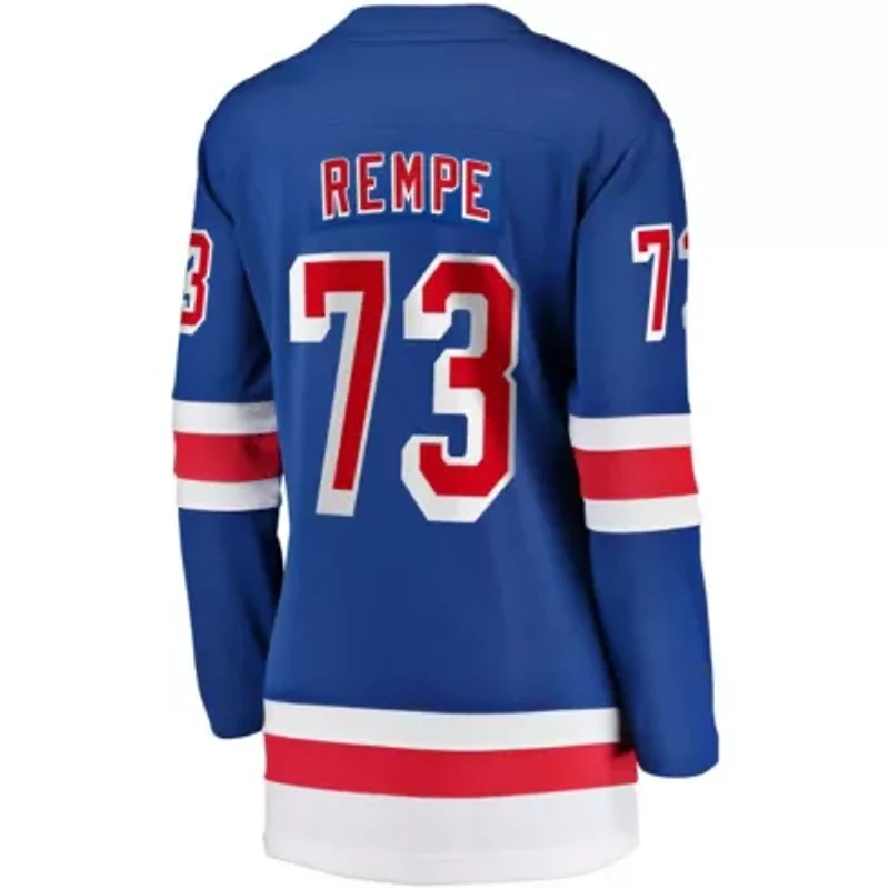 NHL Fanatics Matt Rempe New York Rangers Home Breakaway Jersey