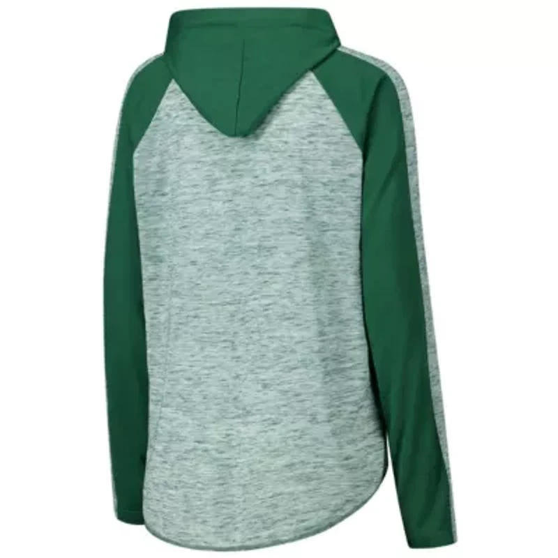 NCAA Michigan State Spartans Underdog Bling Raglan Long Sleeve Hoodie T-Shirt