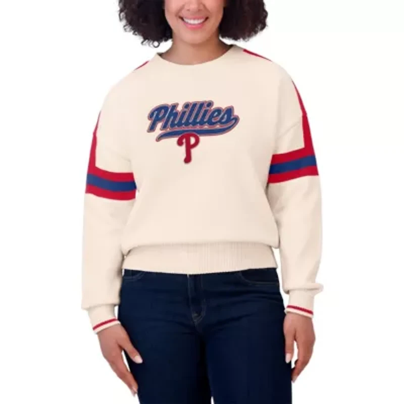 MLB Philadelphia Phillies Stripe Pullover Sweater