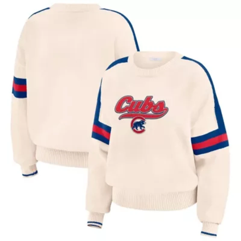 MLB Chicago Cubs Stripe Pullover Sweater