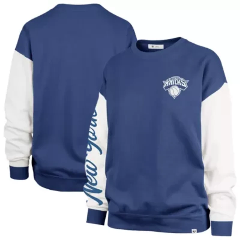 NBA New York Knicks Plus Oversized Rise Andie Pullover Sweatshirt