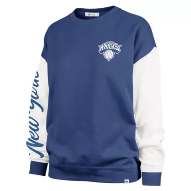 NBA New York Knicks Plus Oversized Rise Andie Pullover Sweatshirt
