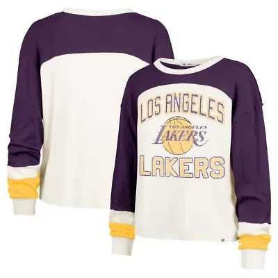 NBA Los Angeles Lakers Curve Raglan Long Sleeve T-Shirt