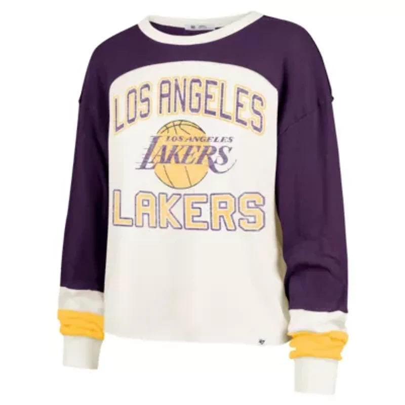 NBA Los Angeles Lakers Curve Raglan Long Sleeve T-Shirt