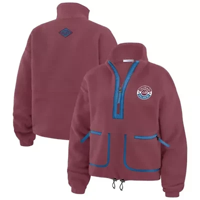 NHL Colorado Avalanche Polar Fleece Half-Zip Jacket