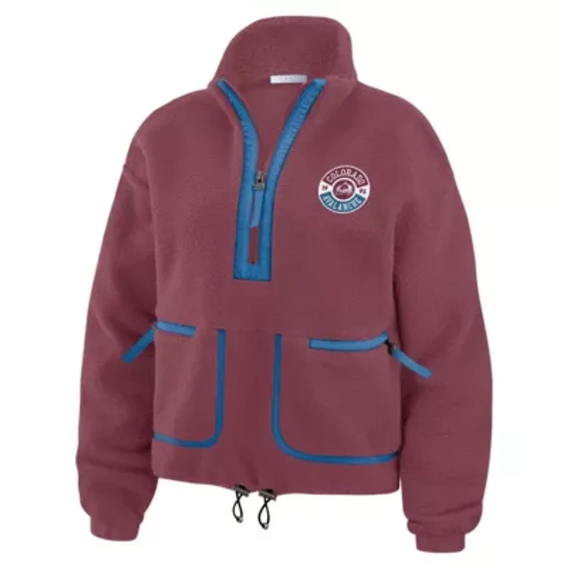 NHL Colorado Avalanche Polar Fleece Half-Zip Jacket