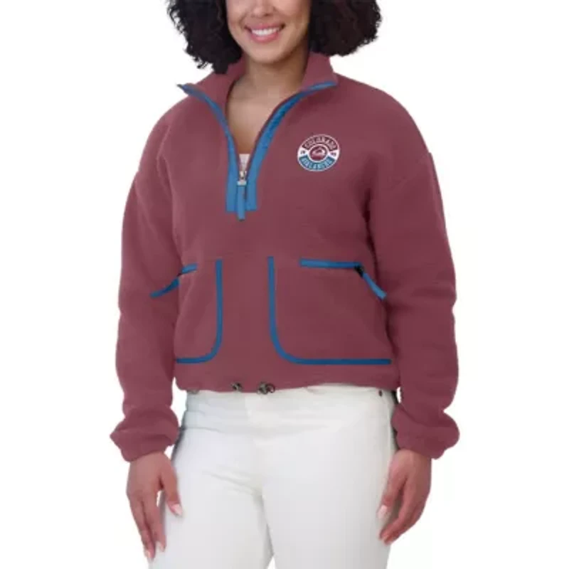 NHL Colorado Avalanche Polar Fleece Half-Zip Jacket