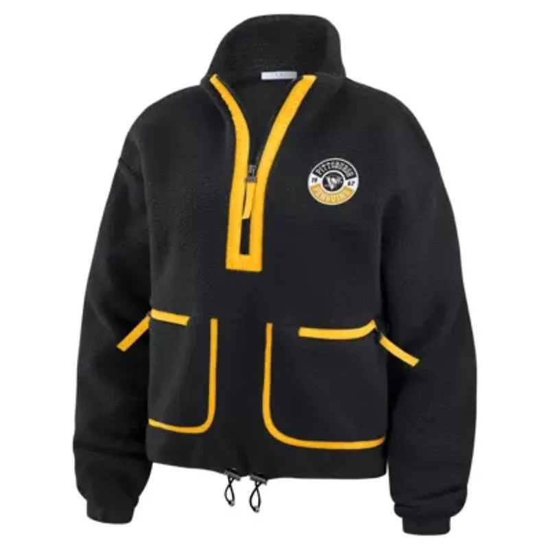 NHL Pittsburgh Penguins Polar Fleece Half-Zip Jacket