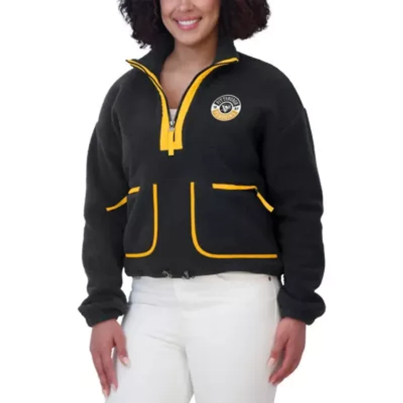 NHL Pittsburgh Penguins Polar Fleece Half-Zip Jacket