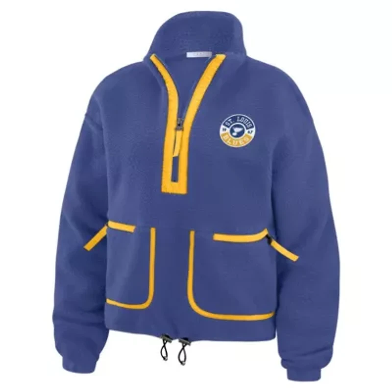 NHL St. Louis Blues Polar Fleece Half-Zip Jacket