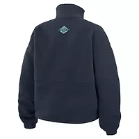 NHL Deep Sea Seattle Kraken Polar Fleece Half-Zip Jacket