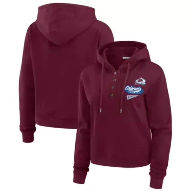 NHL Colorado Avalanche Waffle-Knit Pullover Hoodie