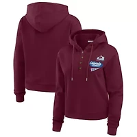 NHL Colorado Avalanche Waffle-Knit Pullover Hoodie