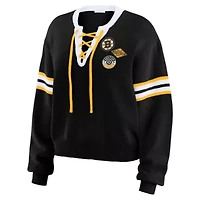 NHL Cropped Lace-Up Sweater