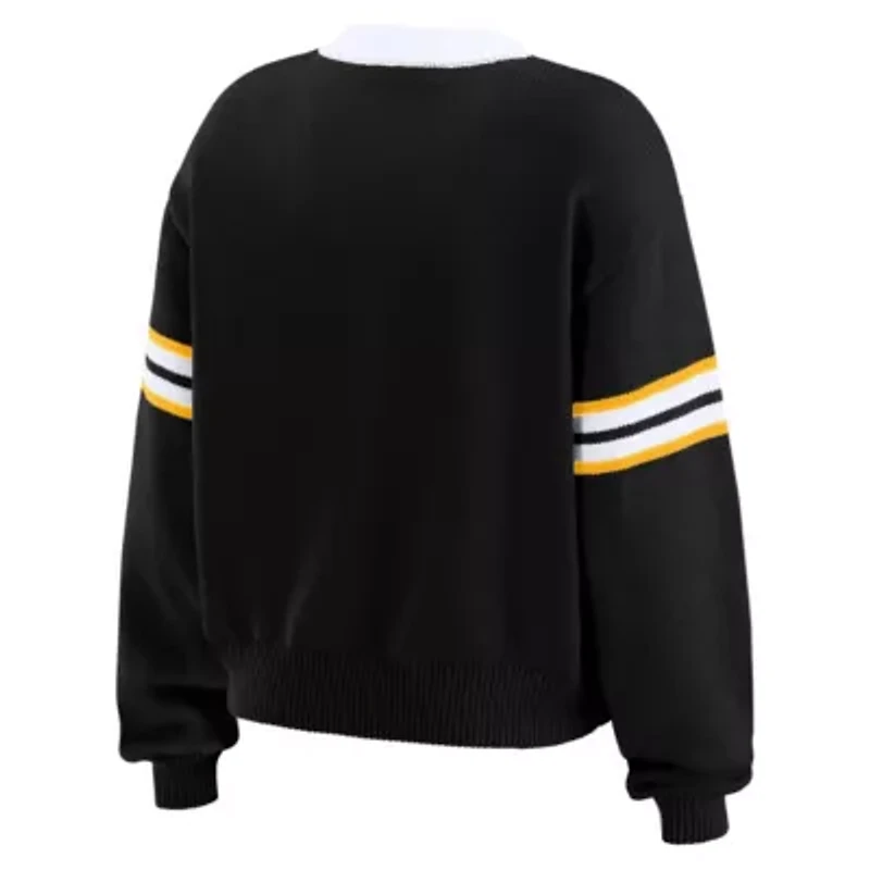 NHL Cropped Lace-Up Sweater