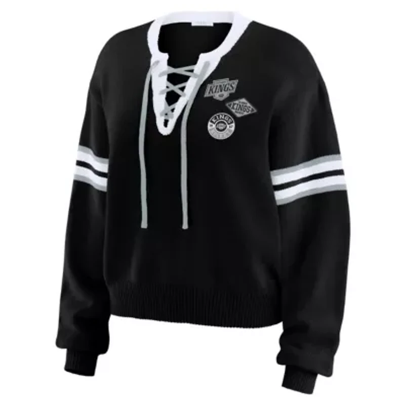 NHL Los Angeles Kings Cropped Lace-Up Sweater