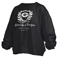 NCAA Georgia Bulldogs Big Aug Script Janice Oversized Pullover Sweatshirt