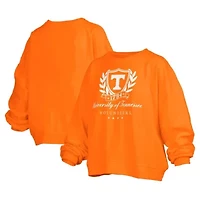 NCAA Tennessee Volunteers Big Aug Script Janice Oversized Pullover Sweatshirt