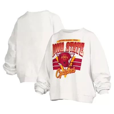 NCAA Iowa State Cyclones Janice Retro Logo Oversized Pullover Sweatshirt