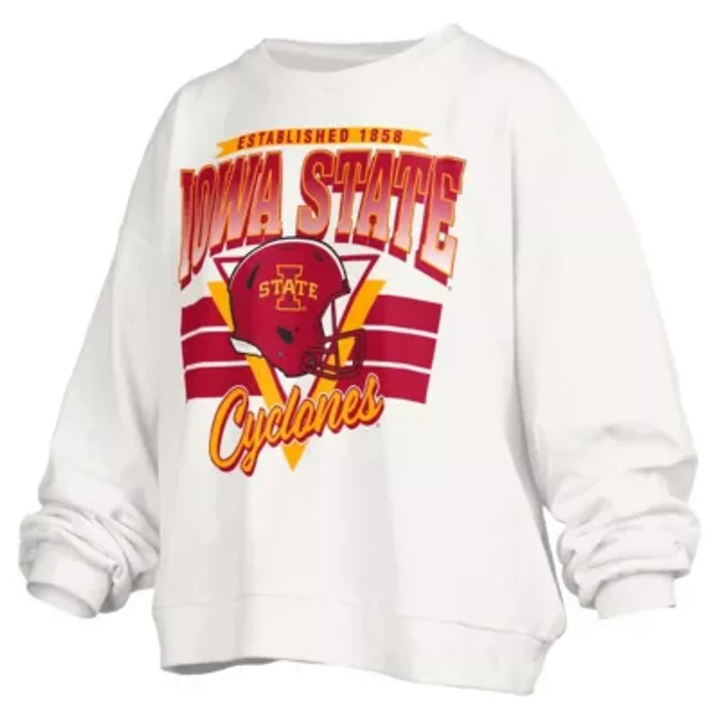 NCAA Iowa State Cyclones Janice Retro Logo Oversized Pullover Sweatshirt