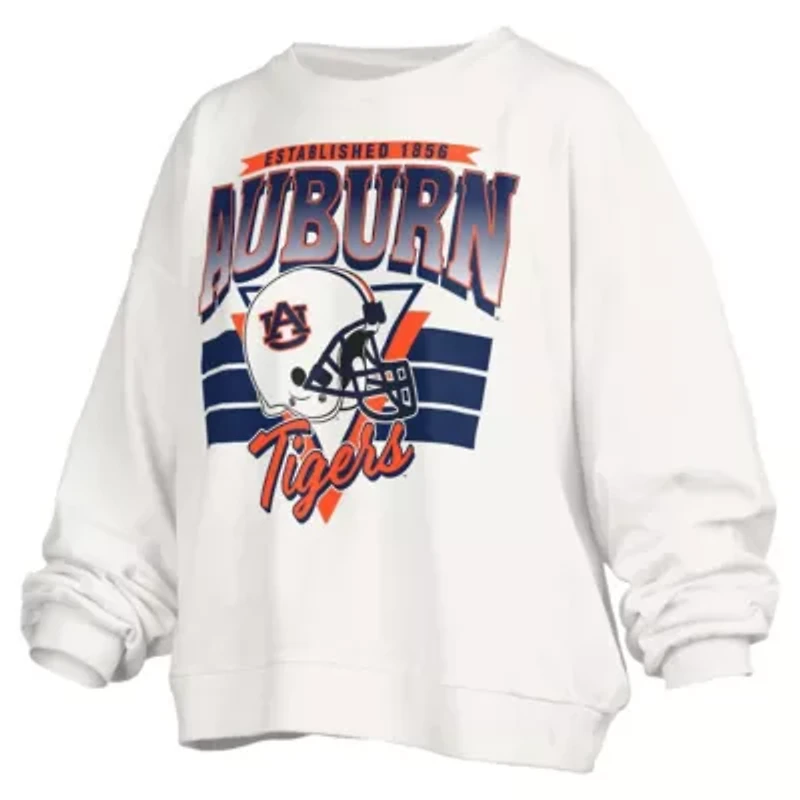 NCAA Auburn Tigers Janice Retro Logo Oversized Pullover Sweatshirt